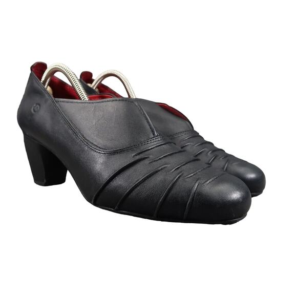 Josef Seibel Shoes Womens 41 Bootie Slip On Fashion Leather Block Heel Comfort - Picture 1 of 16